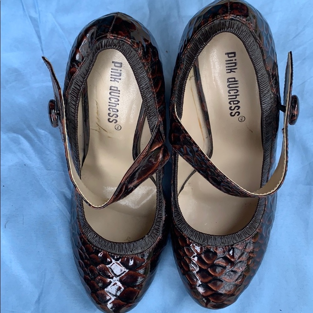 Pink Duchess Beautiful Copper Heels, Size 8 MAKE AN OFFER!!!